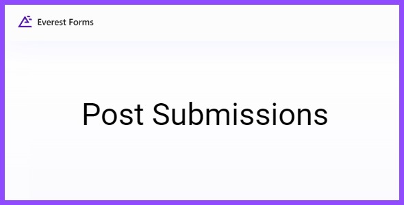 Everest Forms Post Submissions