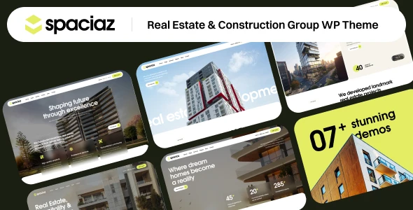 Spaciaz – Real Estate & Construction Group WordPress Theme